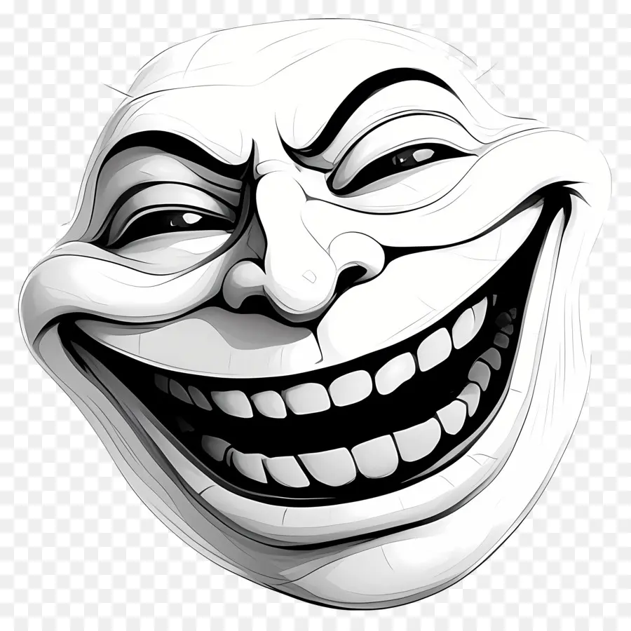 Troll Face，Gülen Yüz Maskesi PNG