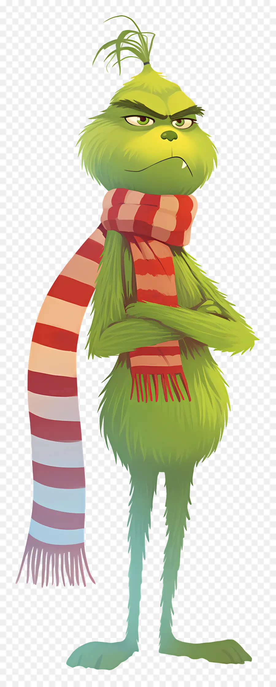 Karikatür Grinch，Yeşil Karakter PNG