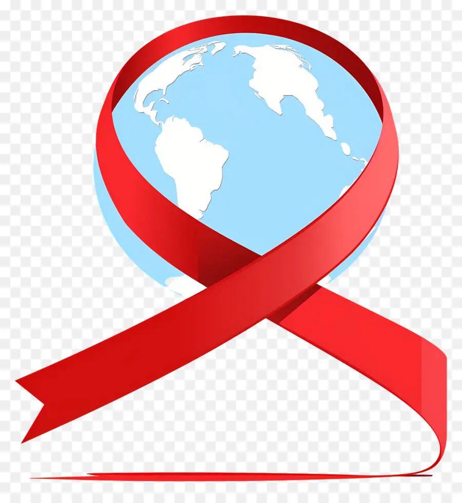 Dünya Aids Günü，Kırmızı Kurdele PNG