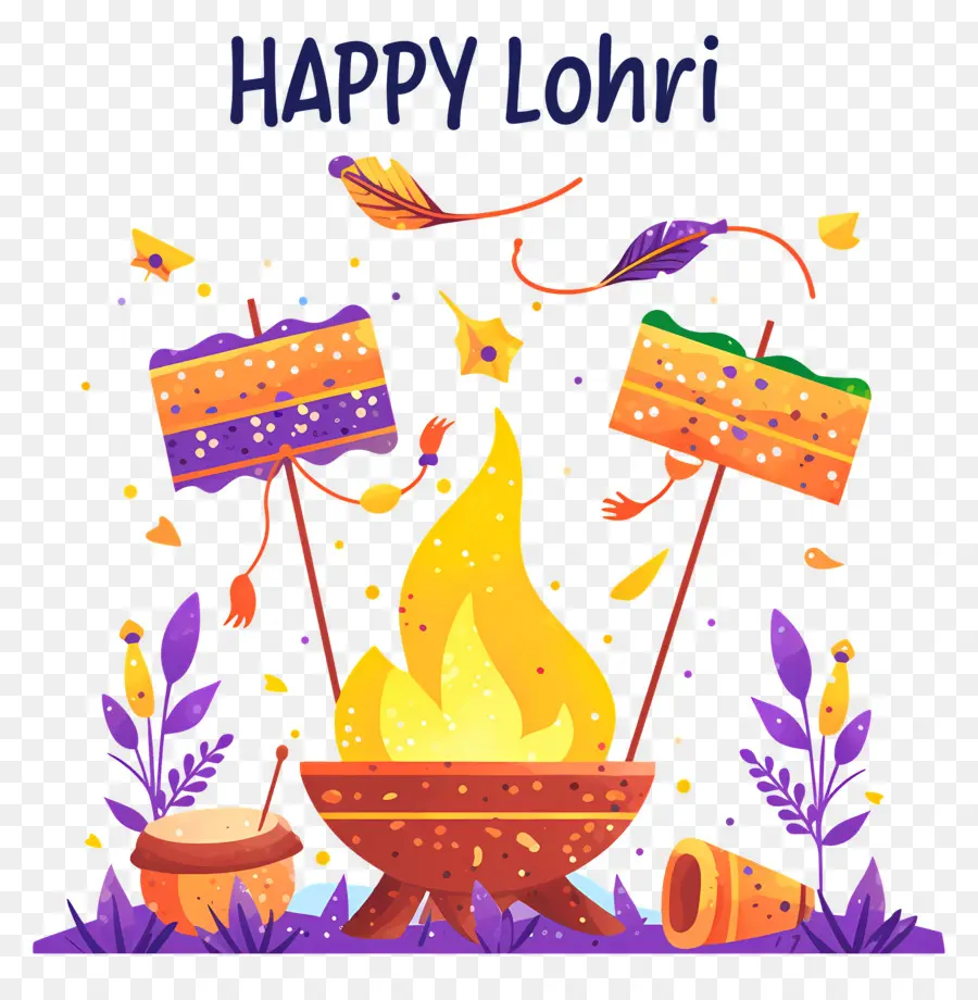 Mutlu Lohri，Lohri Şenlik Ateşi PNG