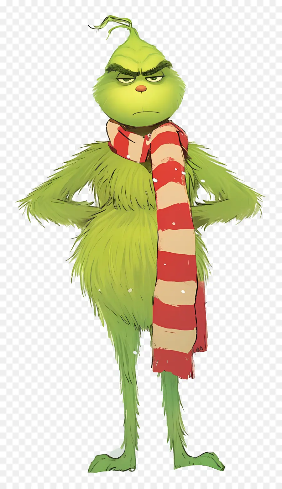 Karikatür Grinch，Yeşil Karakter PNG