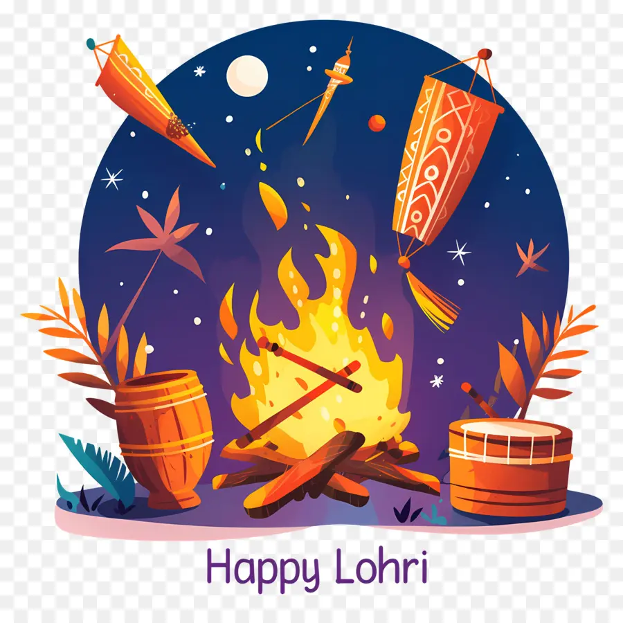 Mutlu Lohri，Şenlik Ateşi PNG