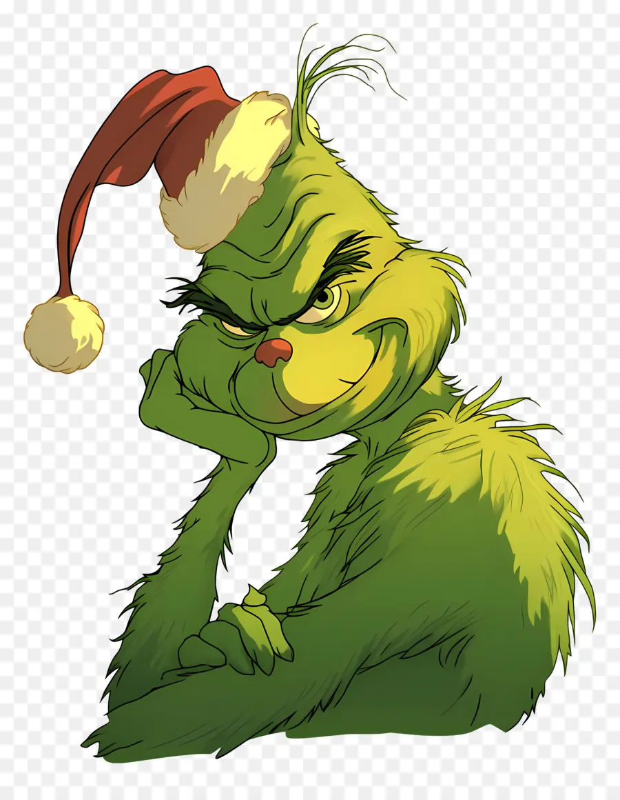 Mızıkçı，Yeşil Grinch PNG