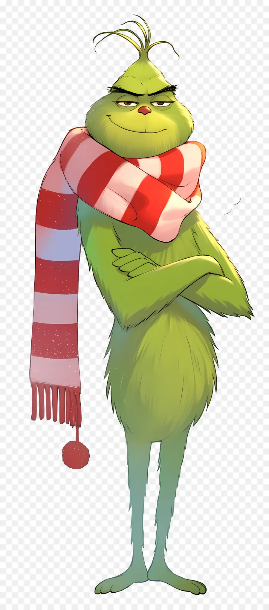 Karikatür Grinch，Yeşil Karakter PNG