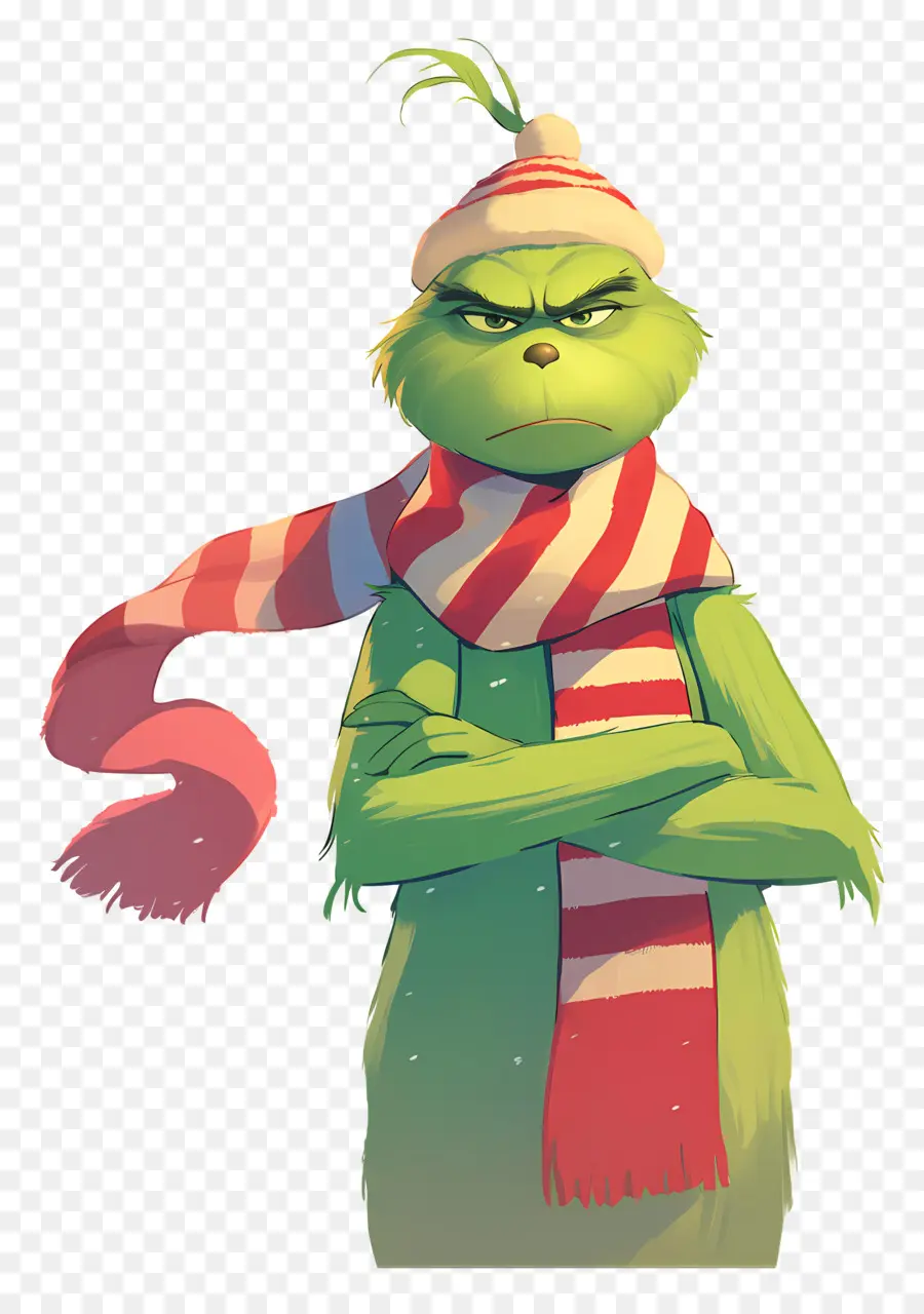 Karikatür Grinch，Yeşil Karakter PNG