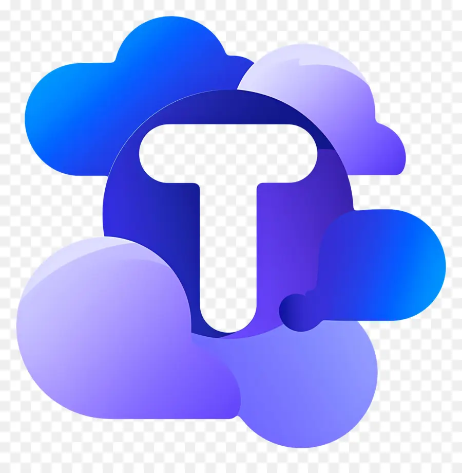 T Logosu，Bulutlar PNG