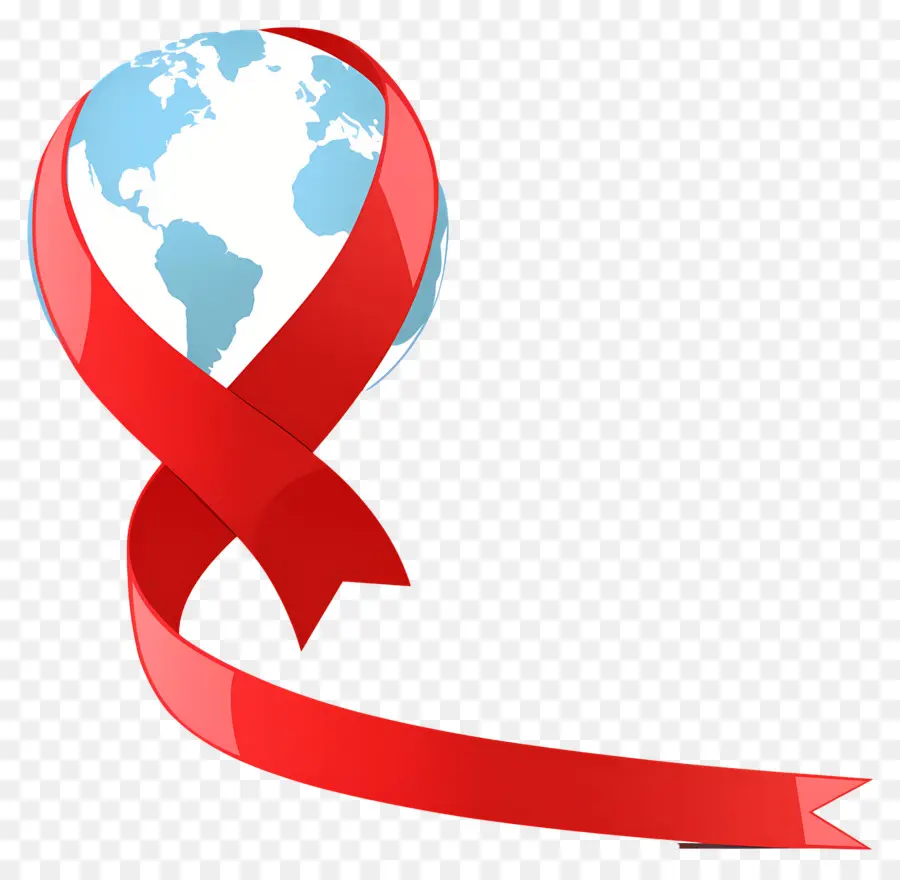 Dünya Aids Günü，Kırmızı Kurdele PNG