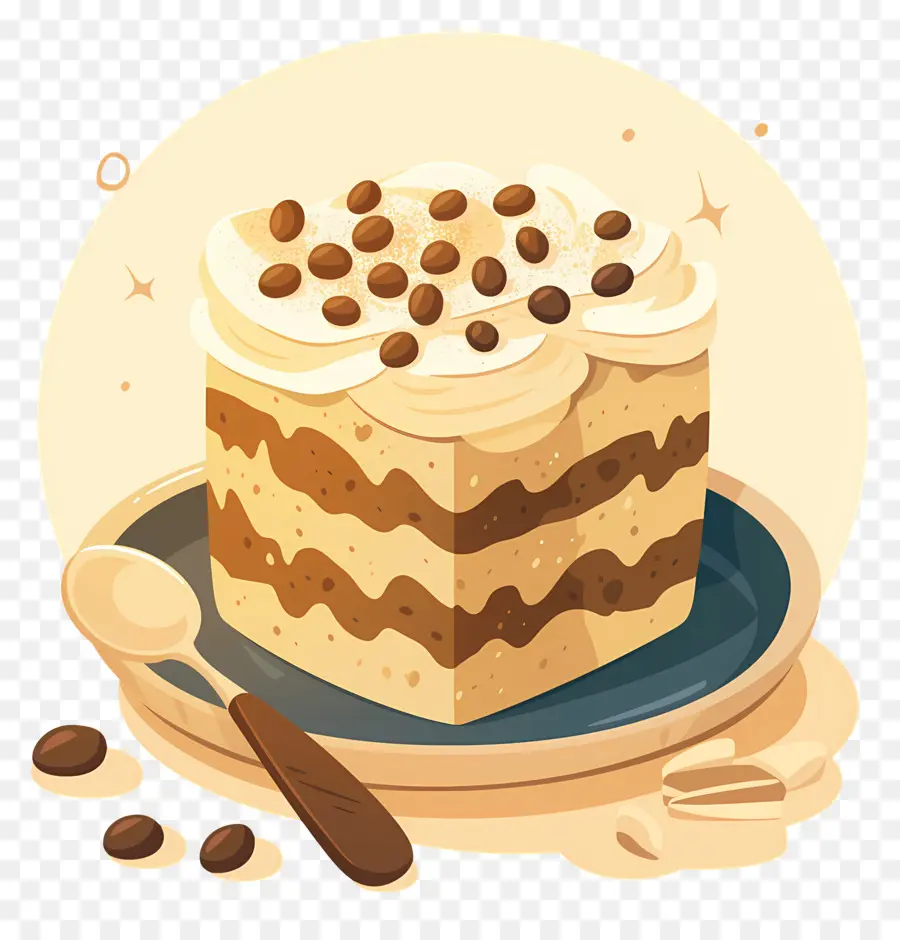 Tiramisu Keki，Kahveli Kek PNG