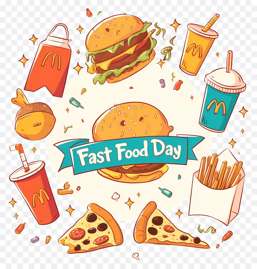 Ulusal Fast Food Günü，Fast Food ürünleri PNG