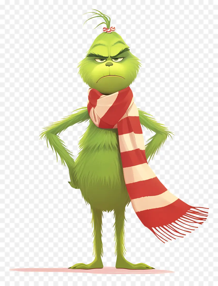 Karikatür Grinch，Yeşil Karakter PNG