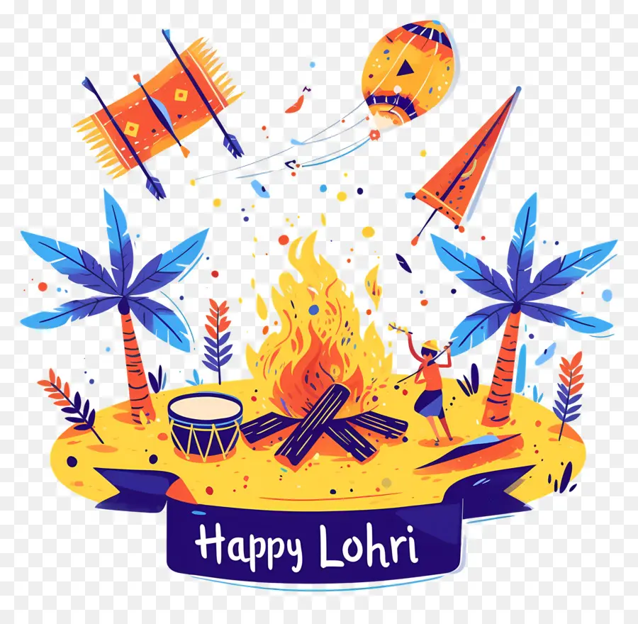 Mutlu Lohri，Şenlik Ateşi PNG