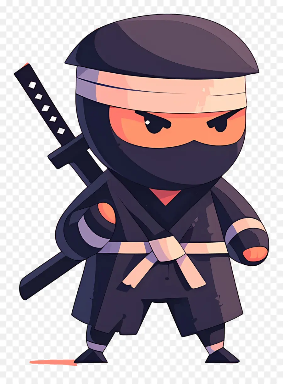 Ninja Günü，Kılıçlı Ninja Kedi PNG