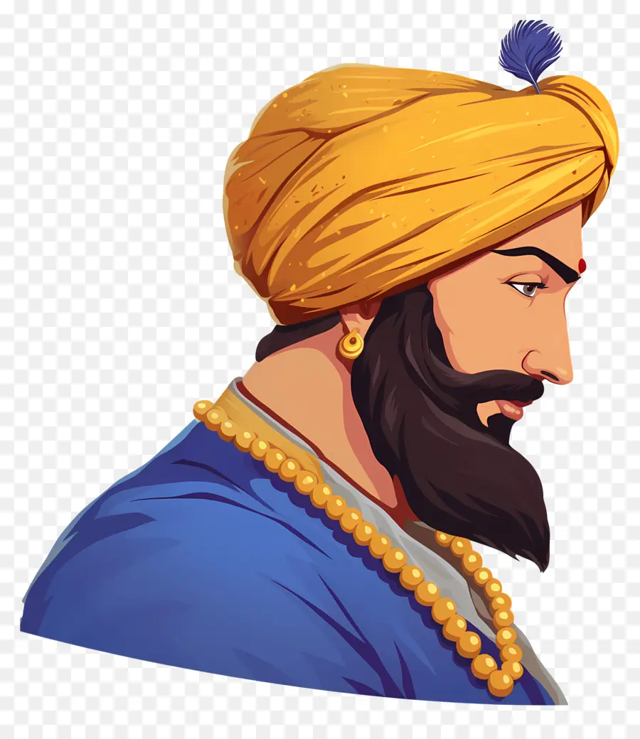 Guru Govind Singh Jayanti，Türbanlı Adam PNG