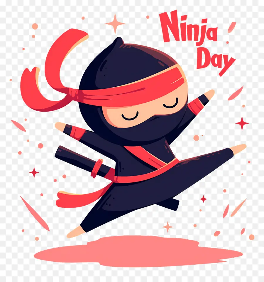 Ninja Günü，Zıplayan Ninja PNG