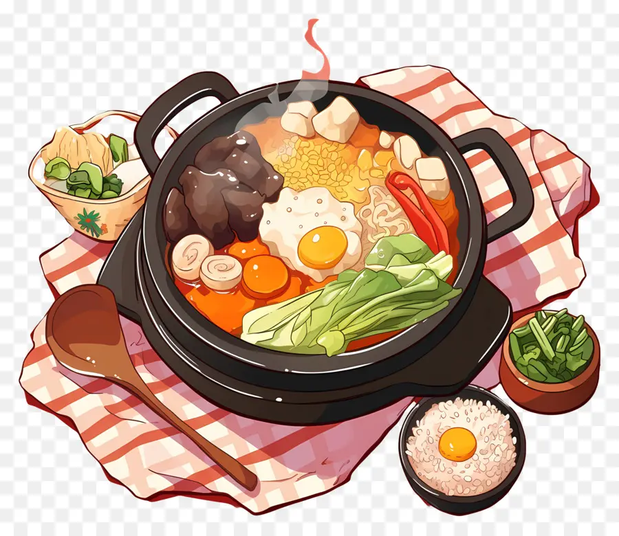 Bibimbap，Güveç PNG