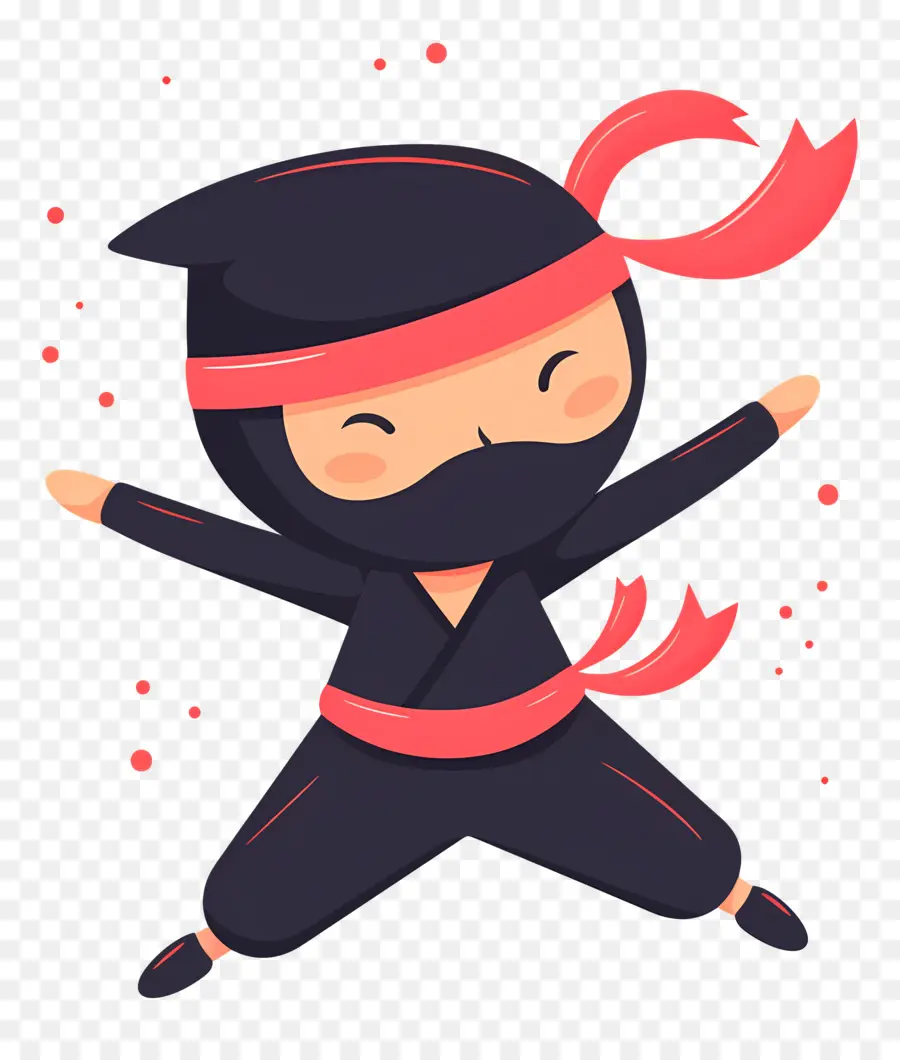 Ninja Günü，Karikatür Ninja PNG