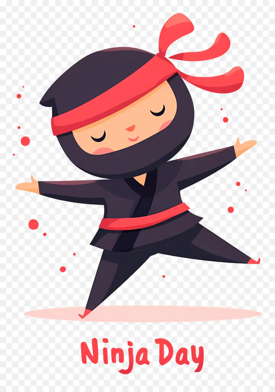 Ninja Günü，Karikatür Ninja PNG