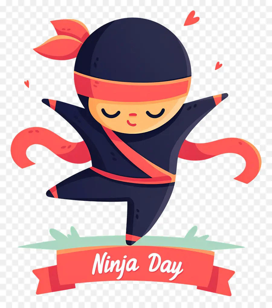 Ninja Günü，Karikatür Ninja PNG