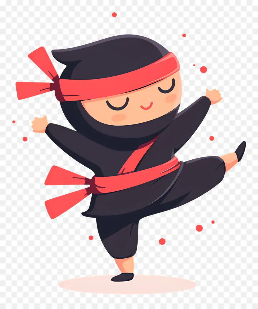 Ninja Günü，Karikatür Ninja PNG