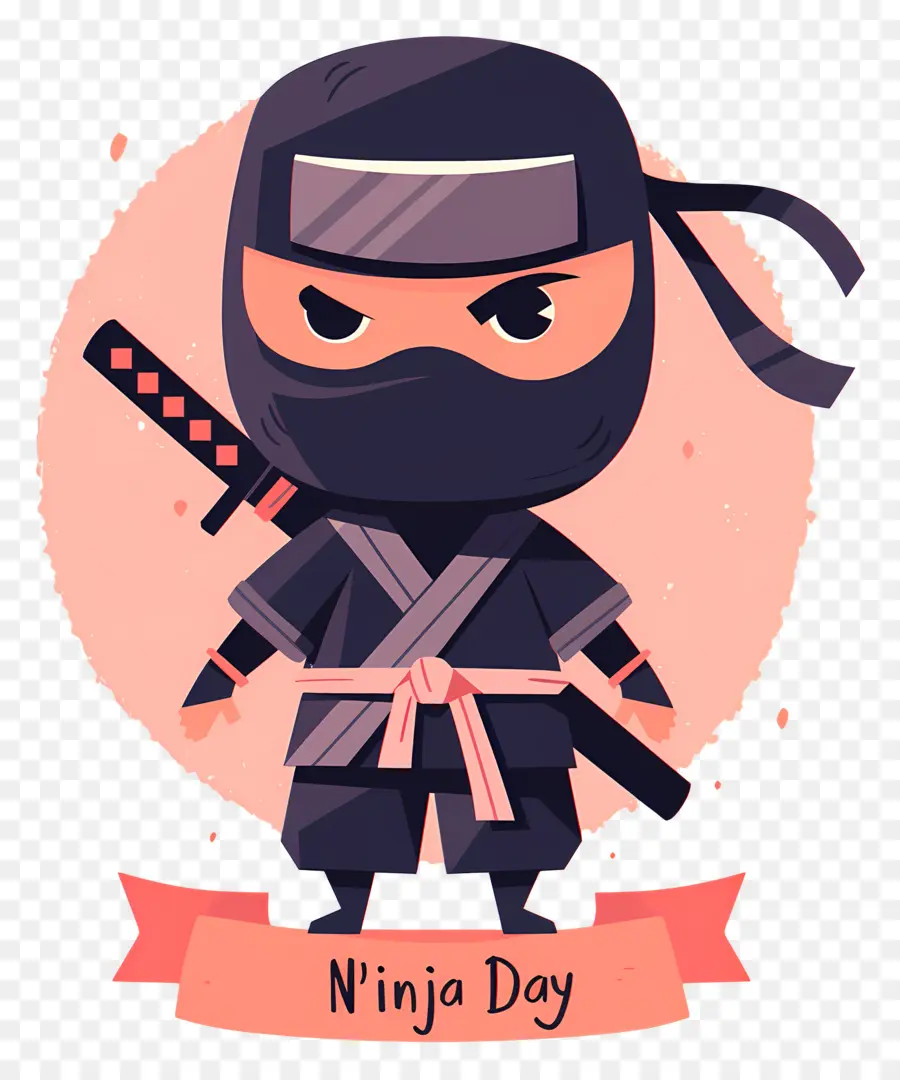 Ninja Günü，Karikatür Ninja PNG