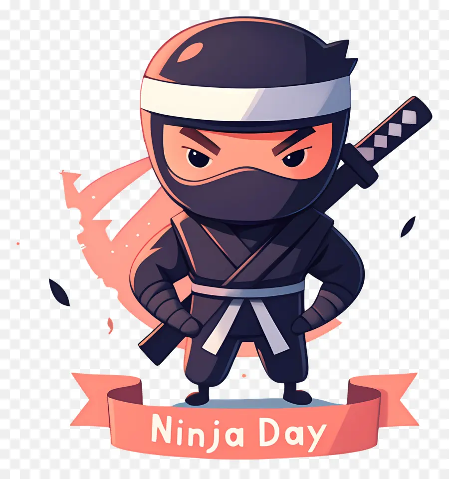 Ninja Günü，Karikatür Ninja PNG