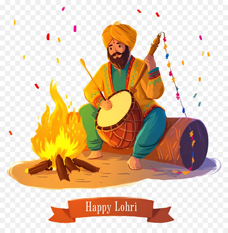 Lohri，Davullu Adam PNG