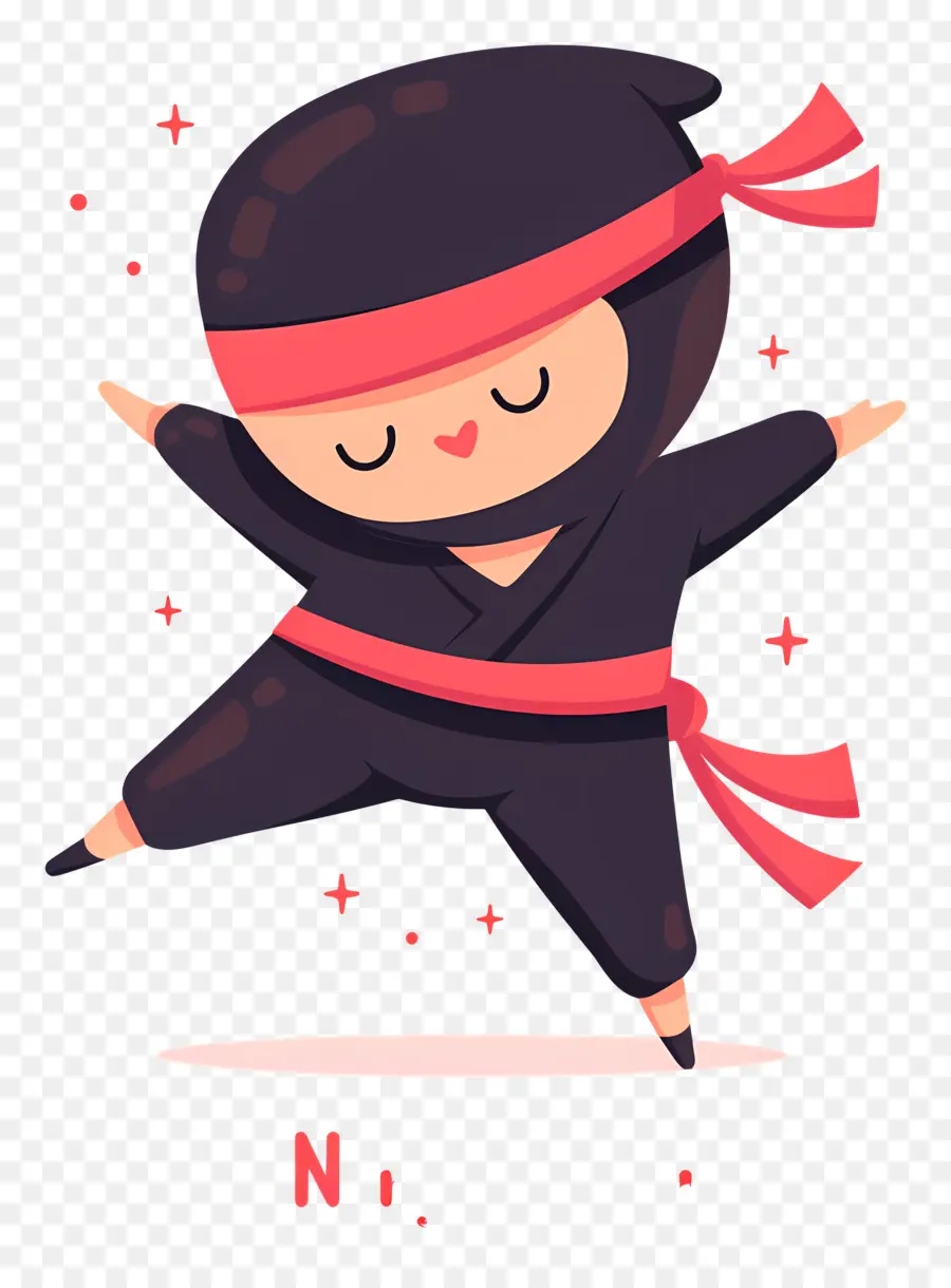 Ninja Günü，Karikatür Ninja PNG