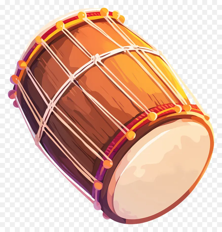 Dhol Lohri，Kahverengi Davul PNG