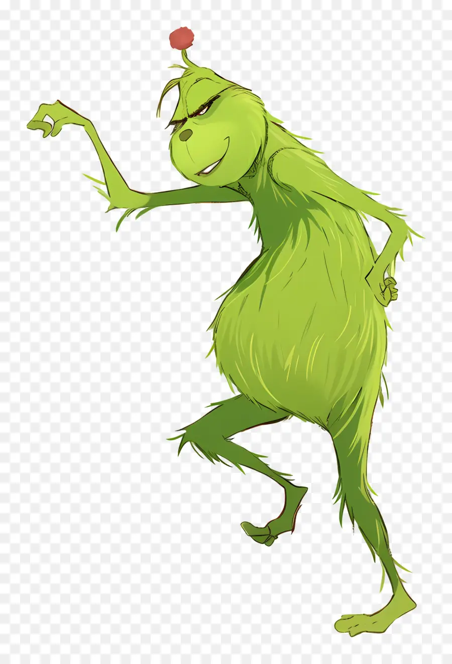 Karikatür Grinch，Yeşil Karakter PNG