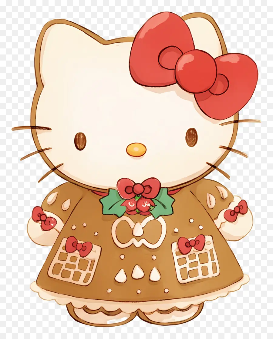 Merhaba Kitty Noel，Karikatür Kedi PNG