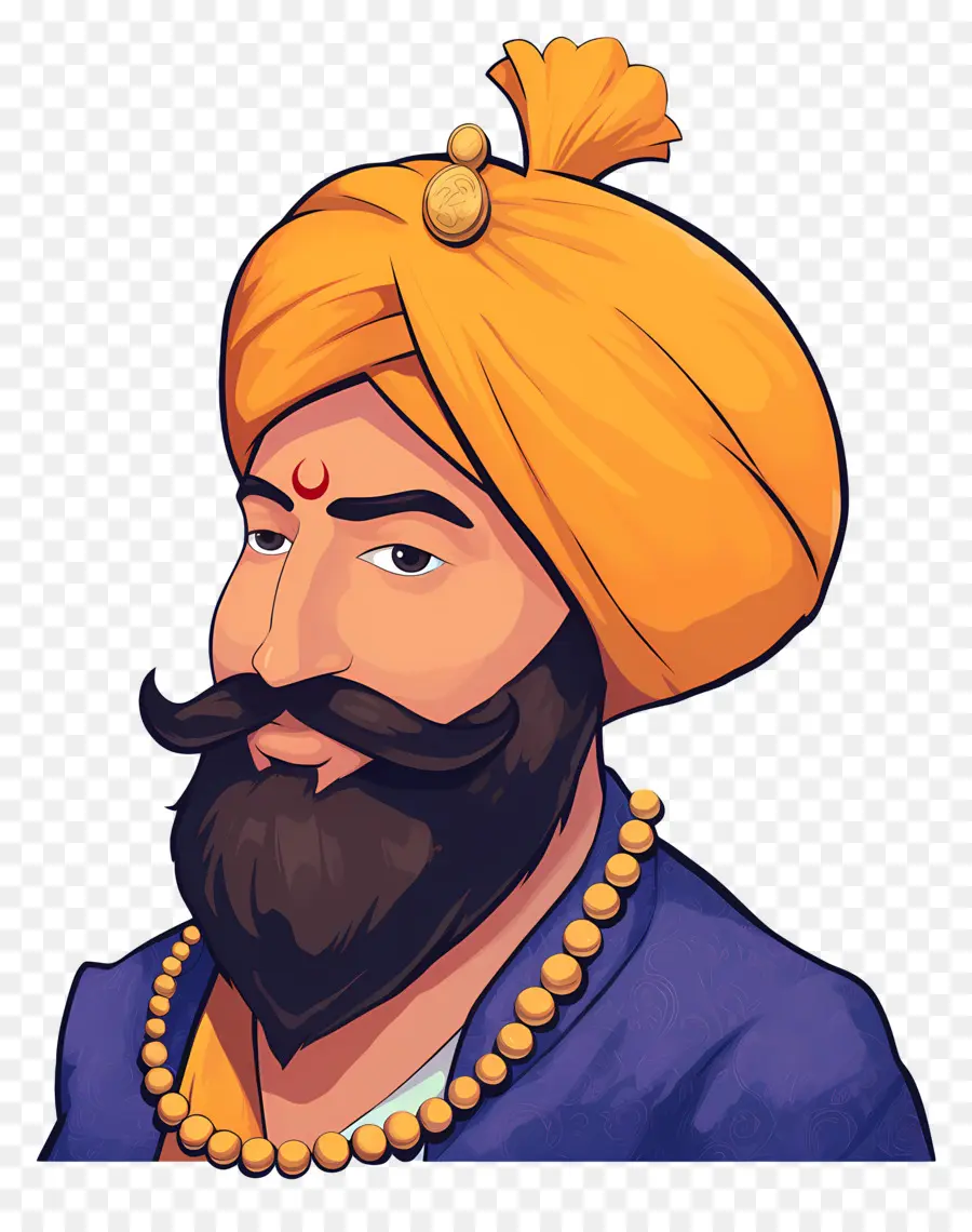 Guru Govind Singh Jayanti，Türbanlı Adam PNG