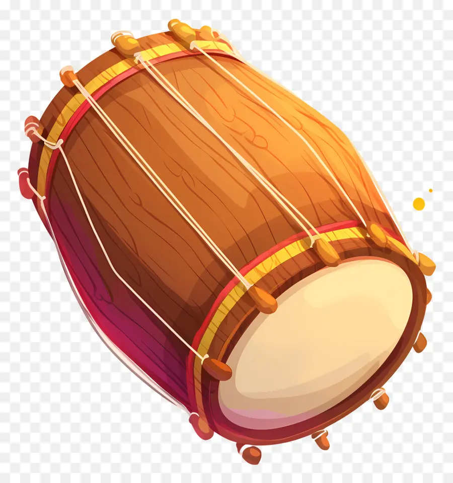 Dhol Lohri，Kahverengi Davul PNG