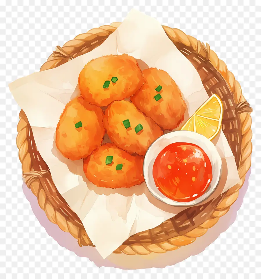 Kızarmış Tavuk Parçaları，Kızarmış Nuggets PNG