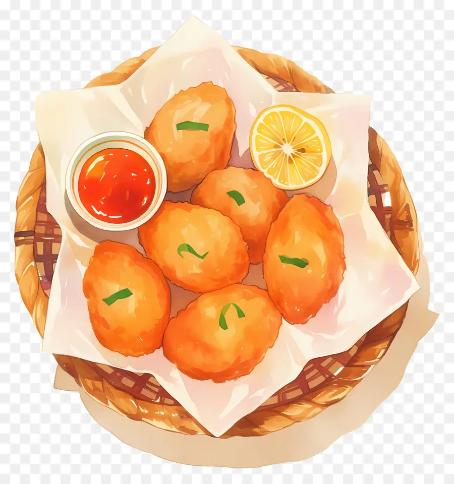 Kızarmış Tavuk Parçaları，Kızarmış Nuggets PNG