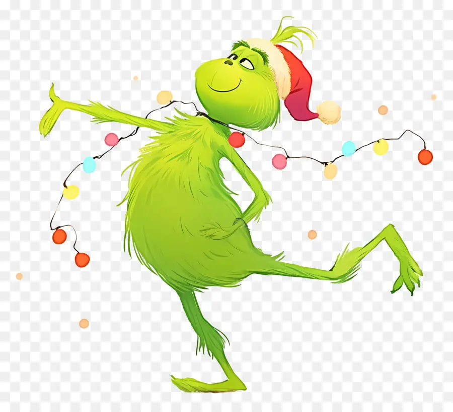 Karikatür Grinch，Yeşil Karakter PNG