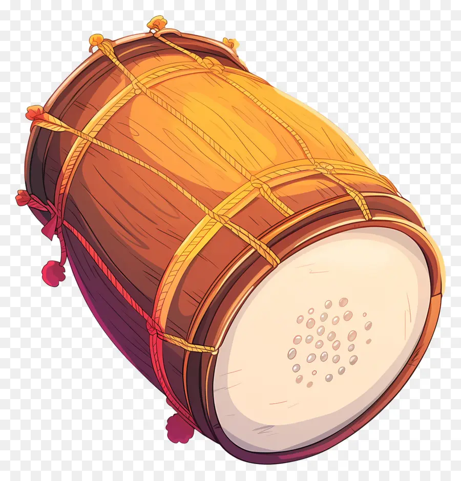 Dhol Lohri，Kahverengi Davul PNG