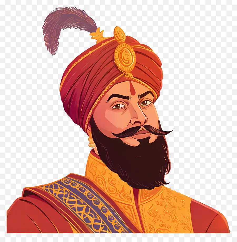 Guru Govind Singh Jayanti，Tarihsel Figür PNG