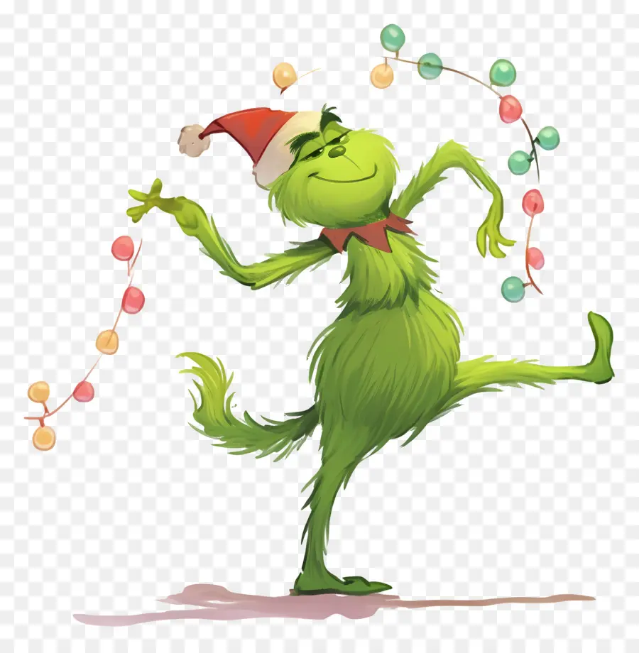 Karikatür Grinch，Yeşil Karakter PNG