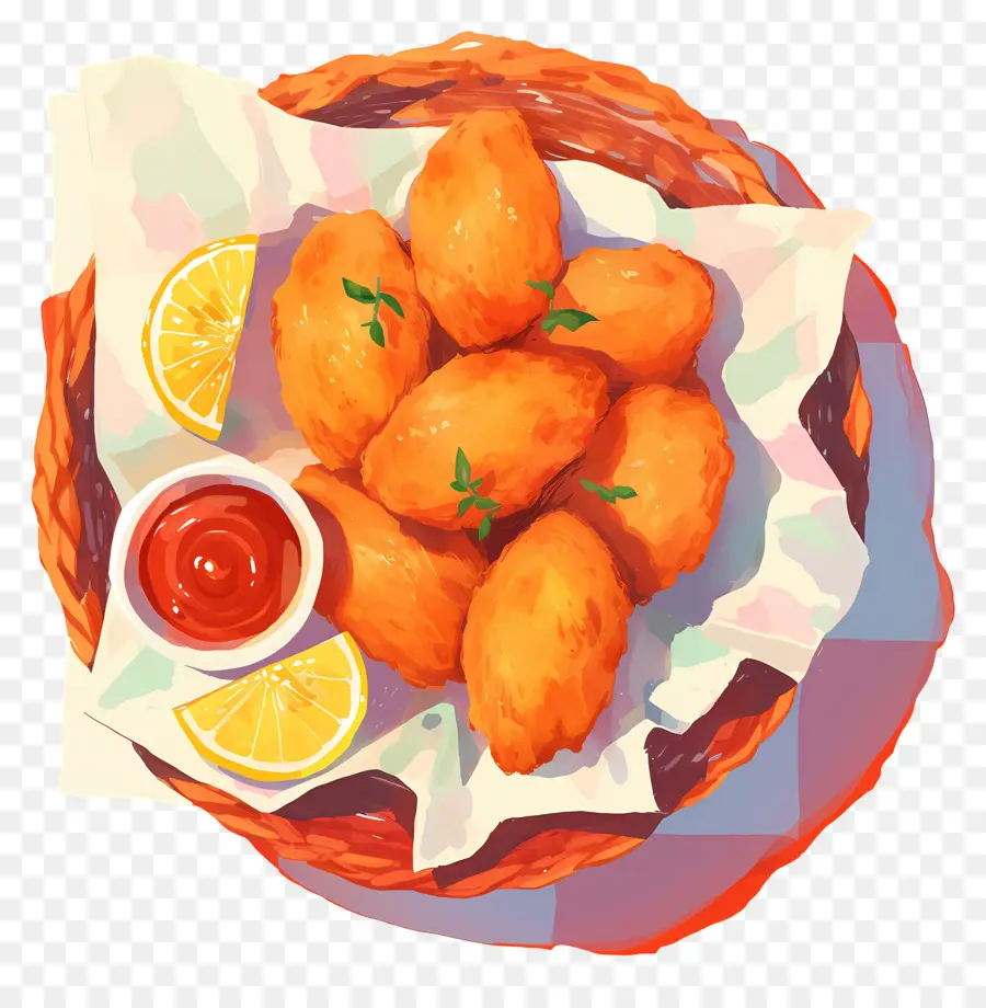 Kızarmış Tavuk Parçaları，Kızarmış Nuggets PNG