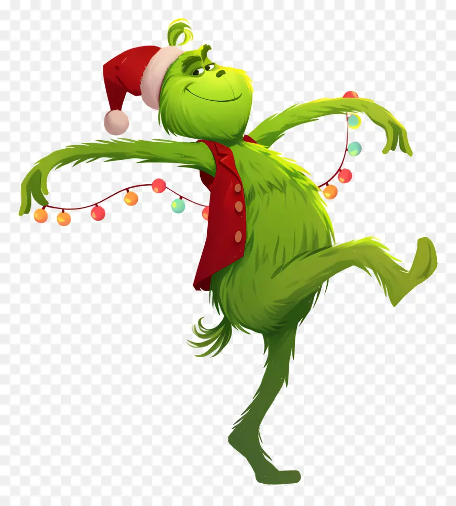 Karikatür Grinch，Yeşil Karakter PNG