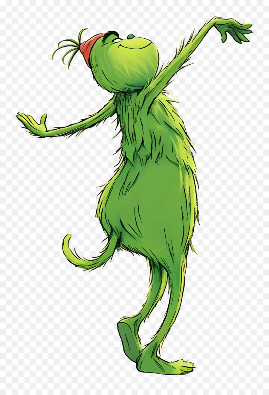 Karikatür Grinch，Yeşil Karakter PNG