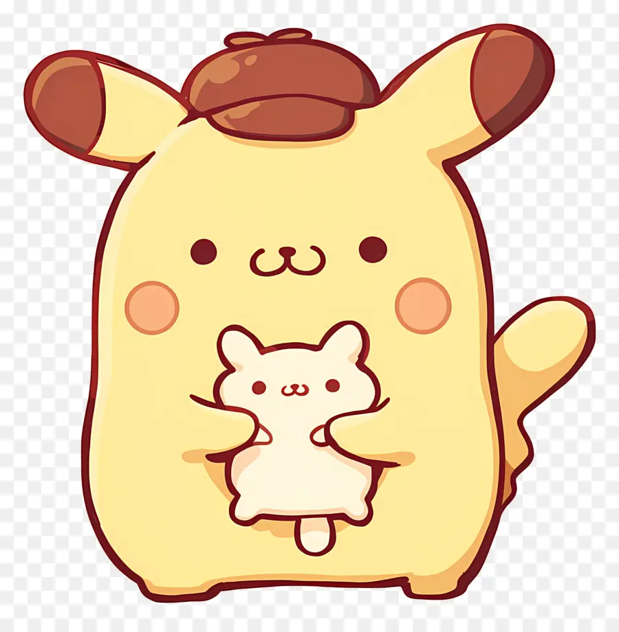 Pompompurin，Küçük Hayvanlı Sevimli Köpek PNG