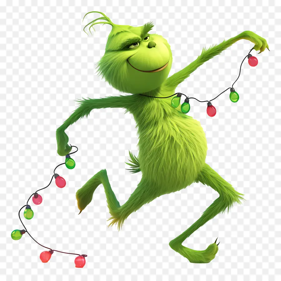 Karikatür Grinch，Yeşil Karakter PNG