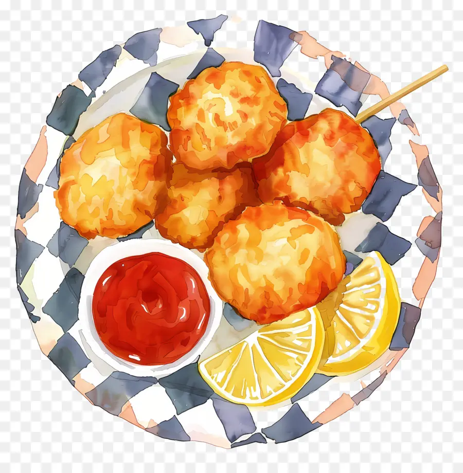 Kızarmış Tavuk Parçaları，Kızarmış Nuggets PNG