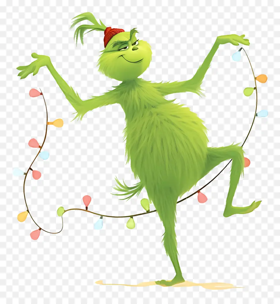 Karikatür Grinch，Yeşil Karakter PNG