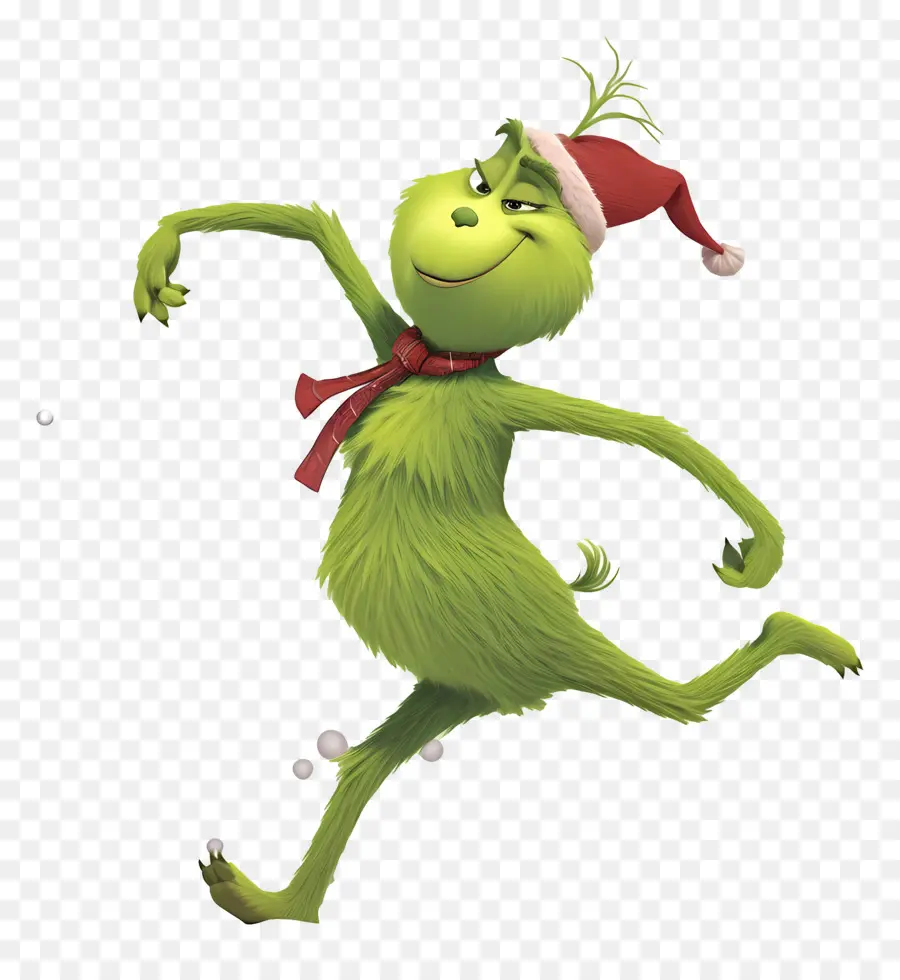 Karikatür Grinch，Yeşil Karakter PNG