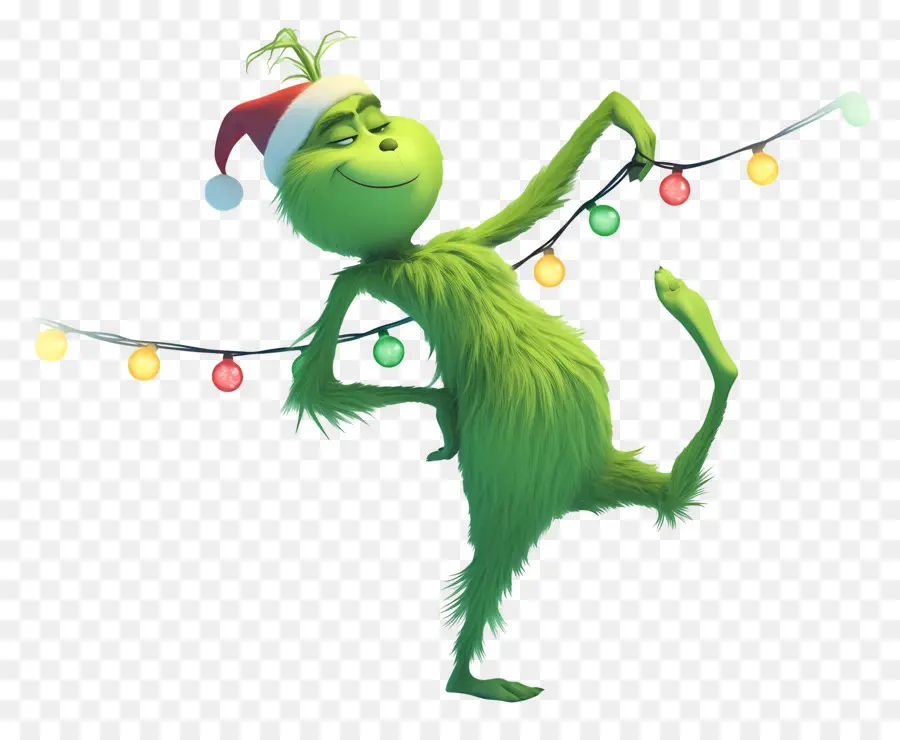 Karikatür Grinch，Yeşil Karakter PNG