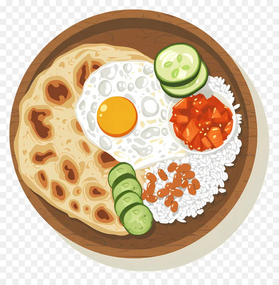 Nasi Lemak，Pirinç Ve Yumurta PNG