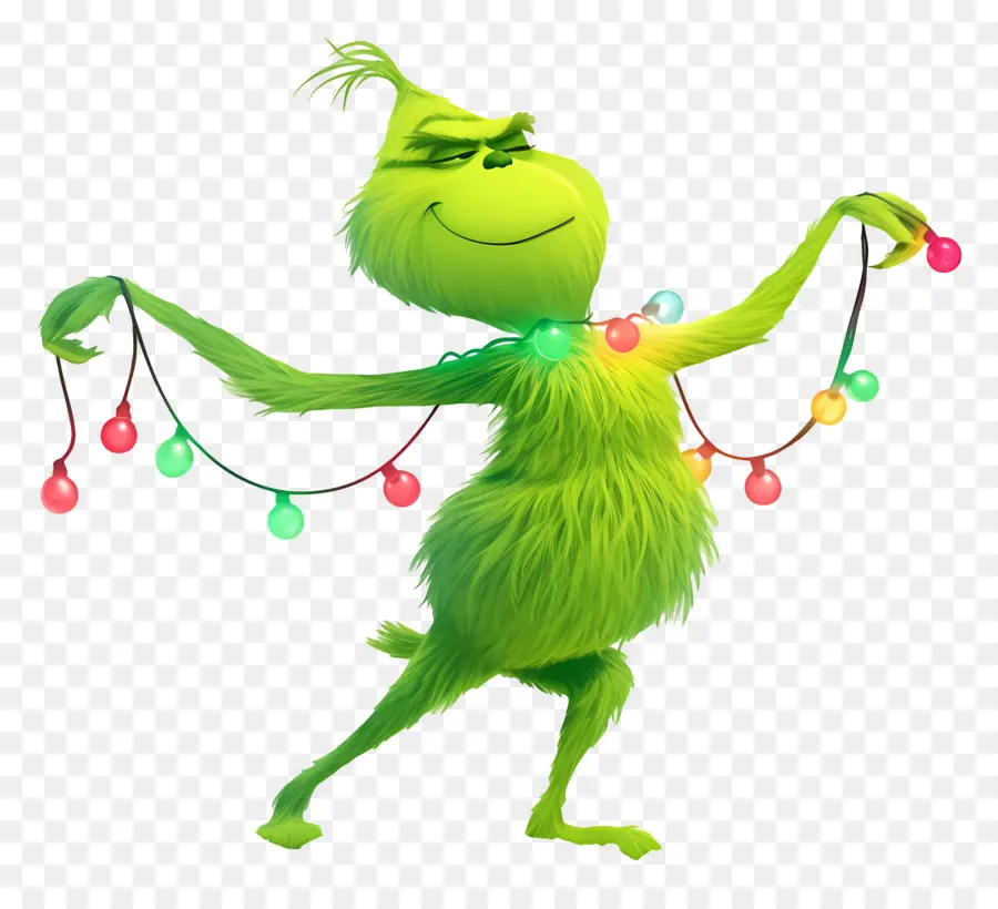 Karikatür Grinch，Yeşil Karakter PNG