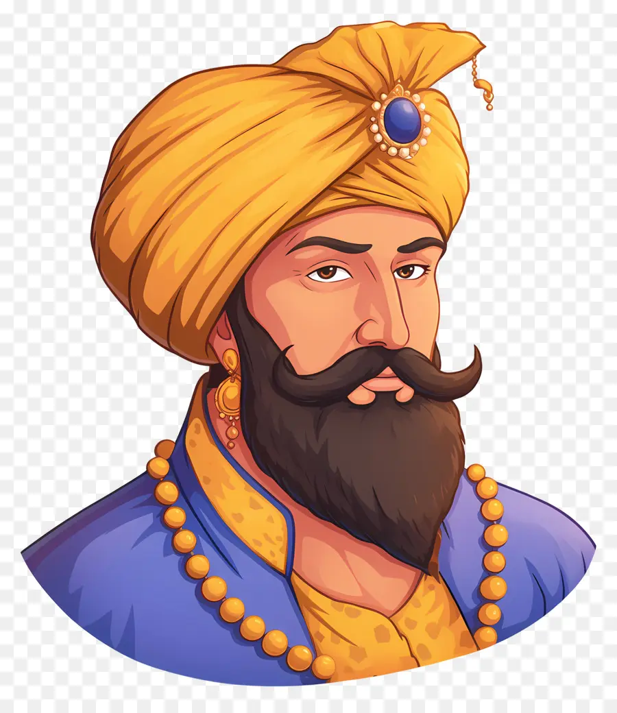 Guru Govind Singh Jayanti，Kraliyet Figürü PNG